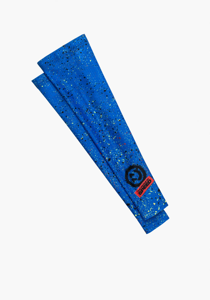 Smile 77 Blue Arm-Warmers