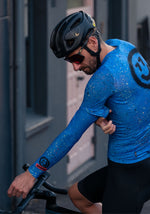 Smile 77 Blue Arm-Warmers
